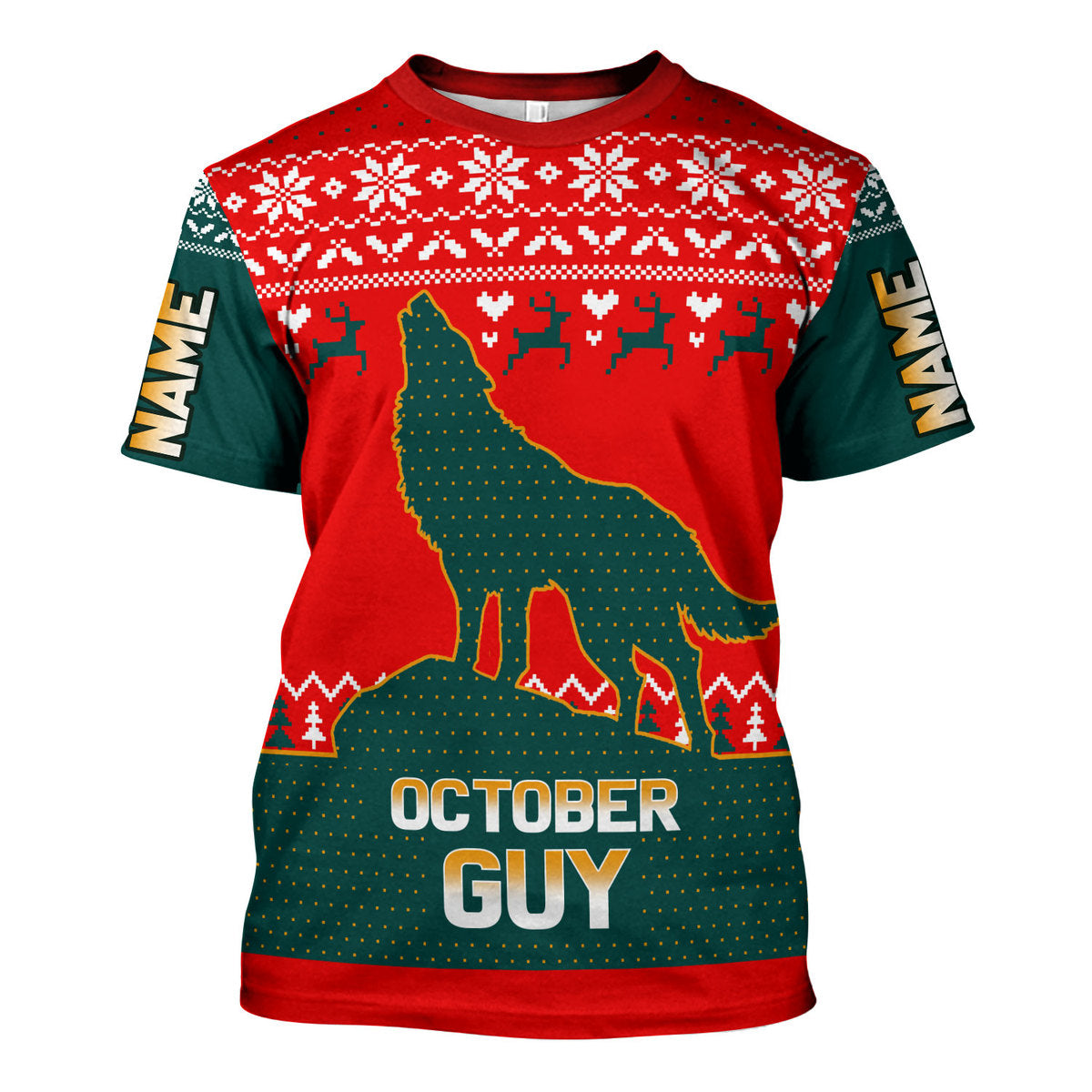 YMskins Personalized Tops October Guy All Over Printed