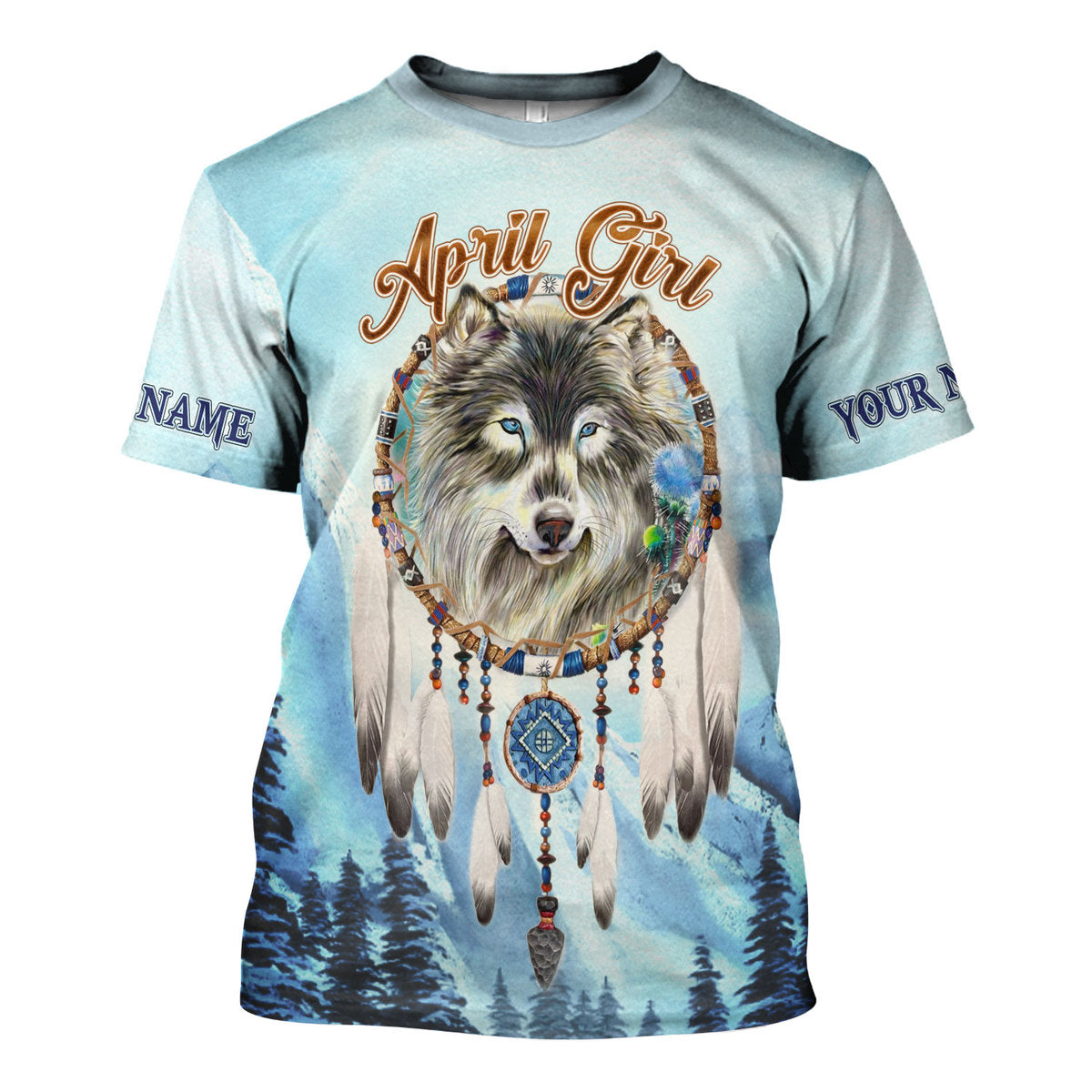 YMskins Personalized Tops I Am An April Girl All Over Printed