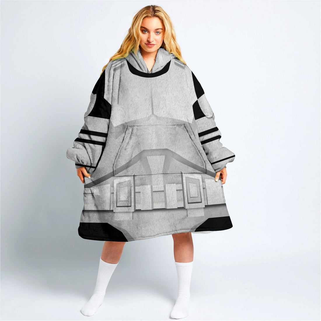 MakerHuman Stormtrooper Cosplay & Costume Over Size Hoodie Fleece One Size