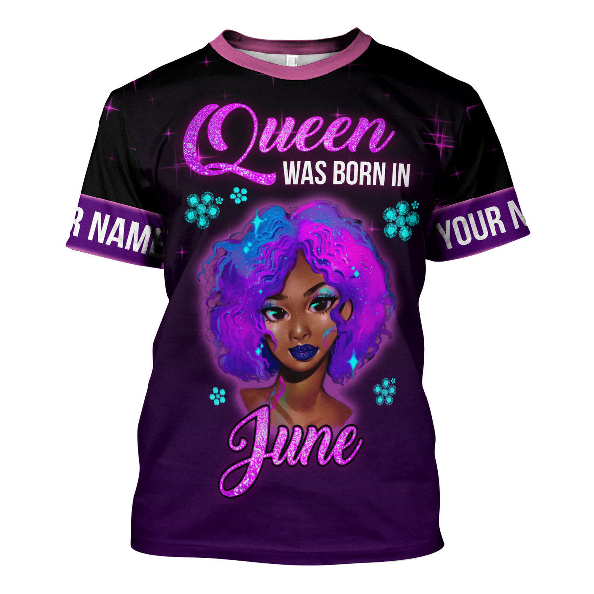 YMskins Personalized Tops Queen Was Born In June All Over Printed