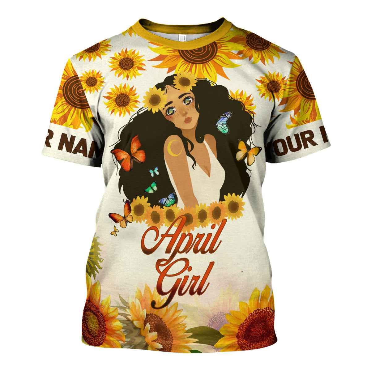 YMskins Personalized Tops April Girl All Over Printed