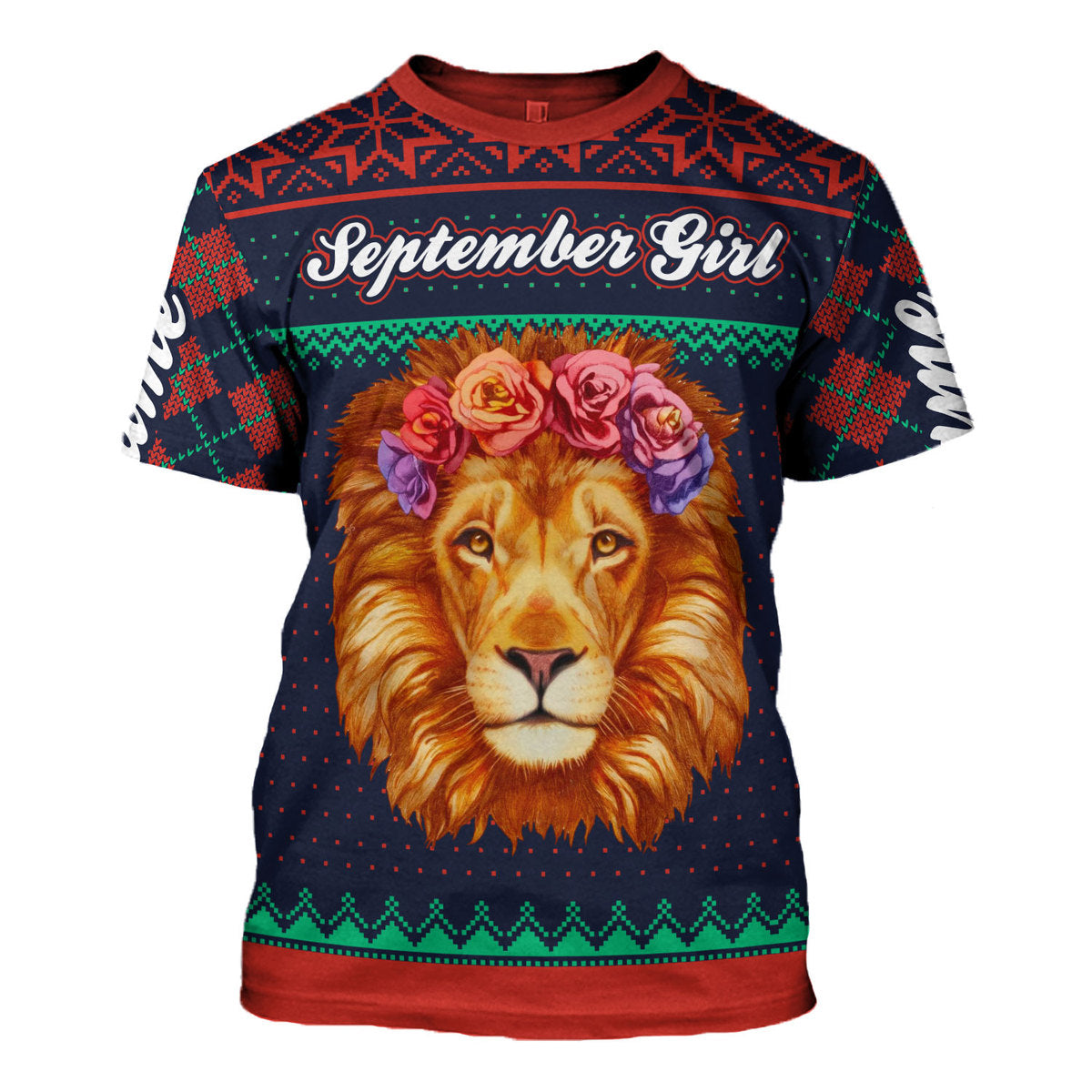 YMskins Personalized T-shirt September Girl All Over Printed