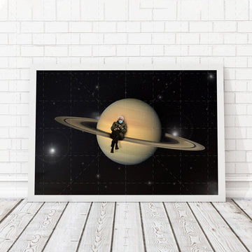 Bernie Sanders In Space Poster