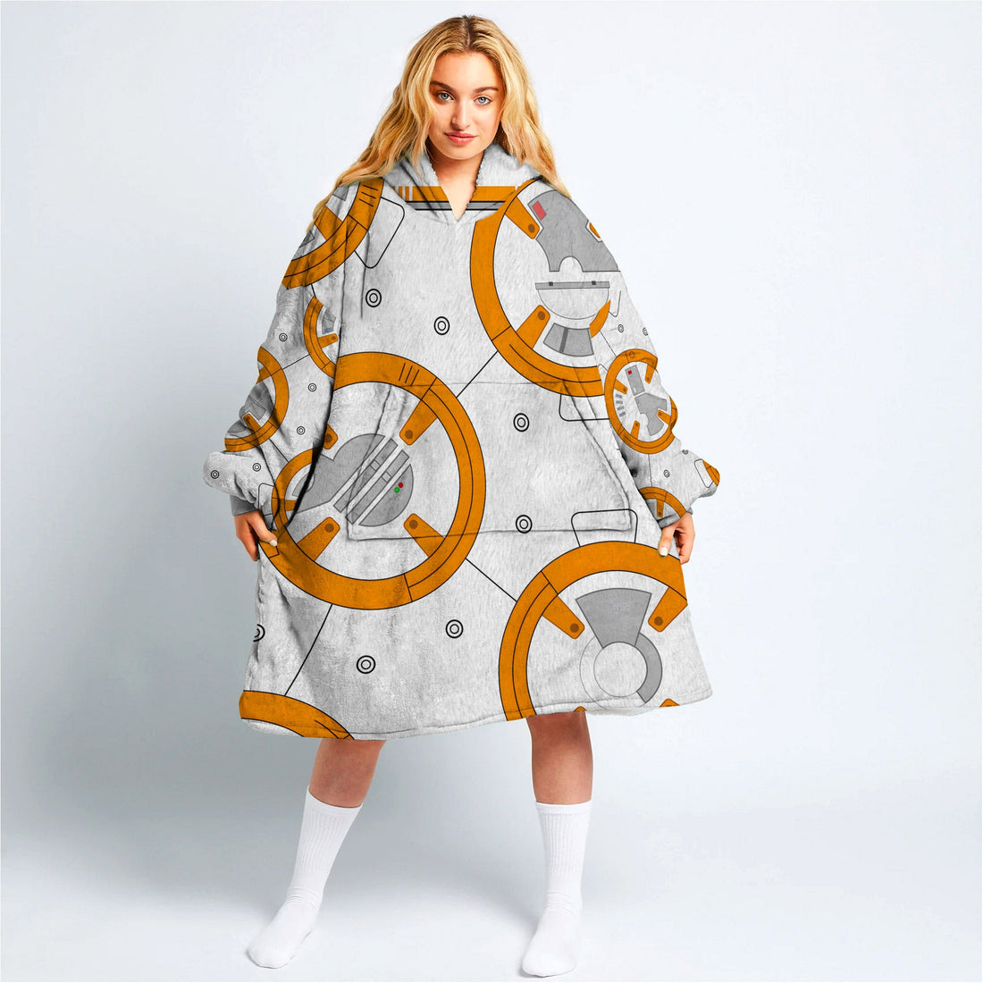 MakerHuman BB 8 Robot Cosplay & Costume Over Size Hoodie Fleece One Size