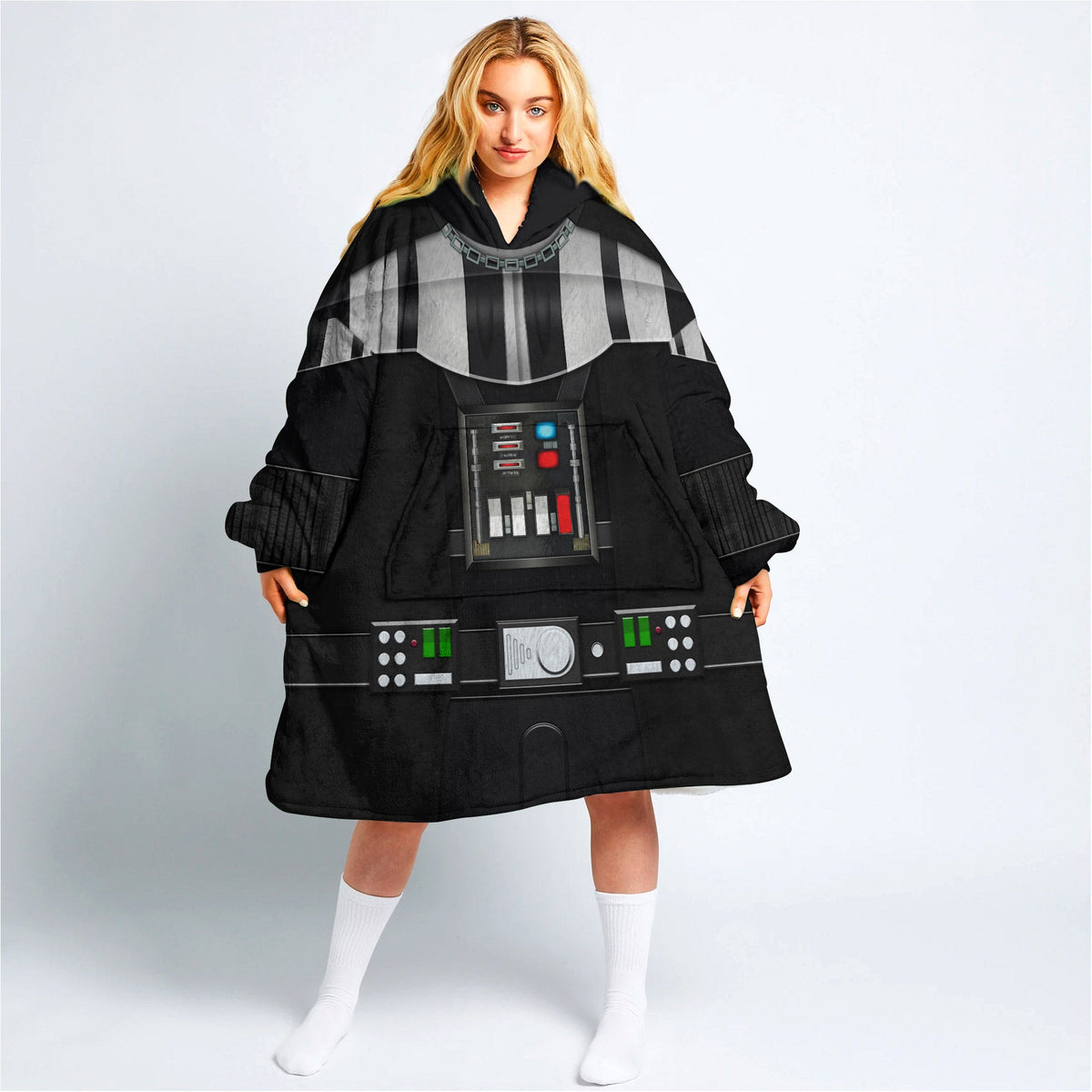 MakerHuman Darth Vader Cosplay & Costume Over Size Hoodie Fleece One Size