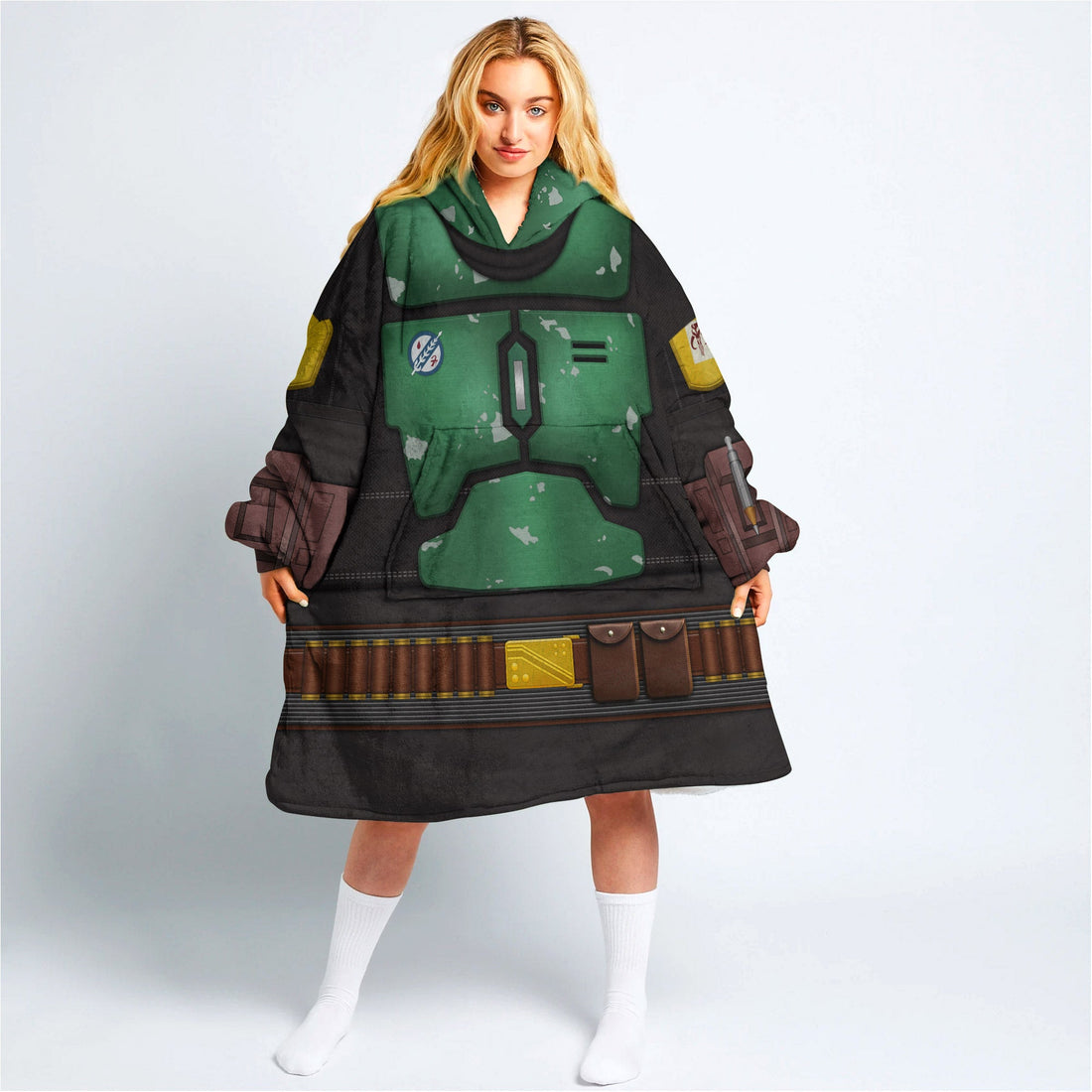 MakerHuman The Book Of Boba Fett Cosplay & Costume Over Size Hoodie Fleece One Size