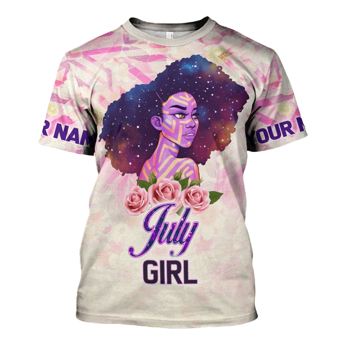 YMskins Personalized Tops July Girl All Over Printed