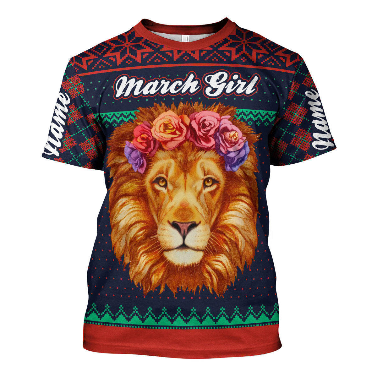 YMskins Personalized T-Shirt March Girl All Over Printed