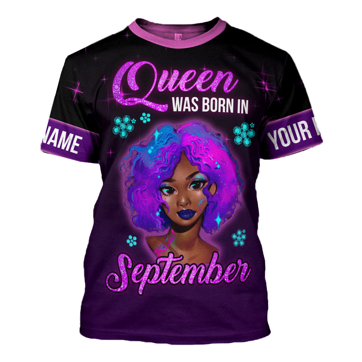 YMskins Personalized Tops Queen Was Born In September All Over Printed