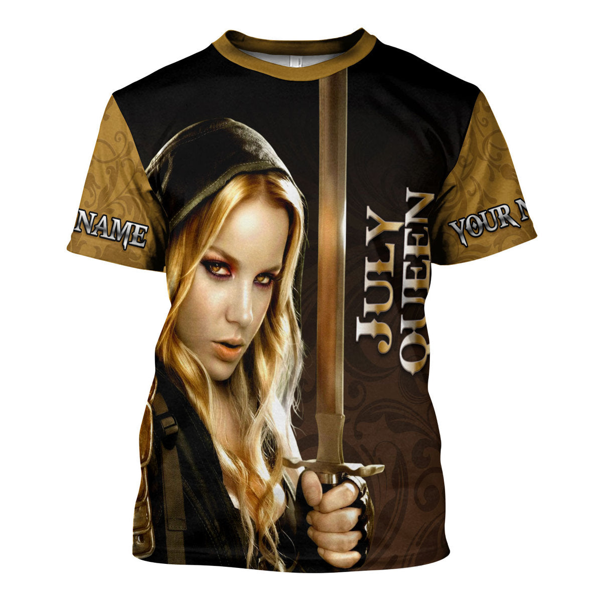 YMskins Personalized T-Shirt I'm A July Girl All Over Printed