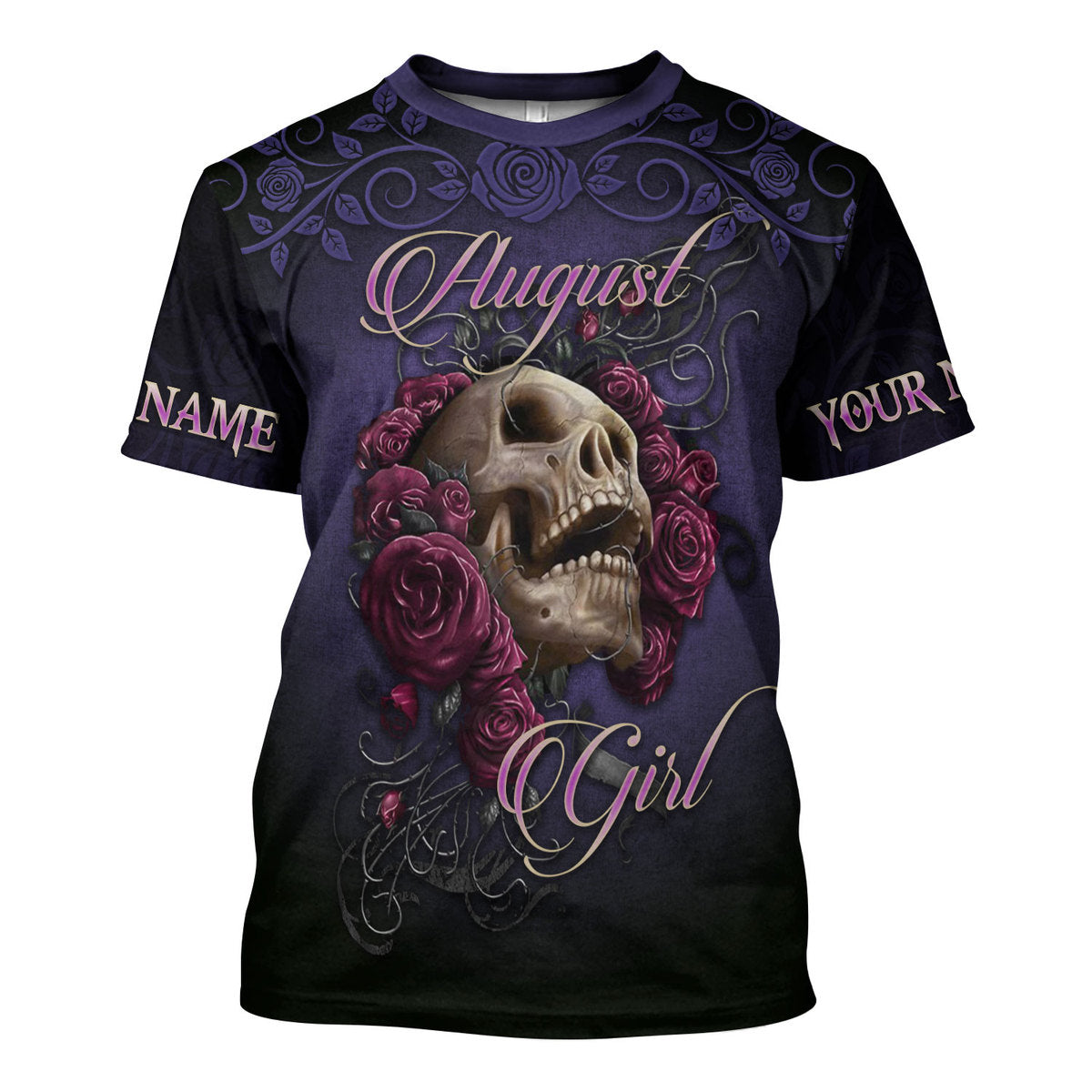 YMskins Personalized Tops I'm An August Girl All Over Printed