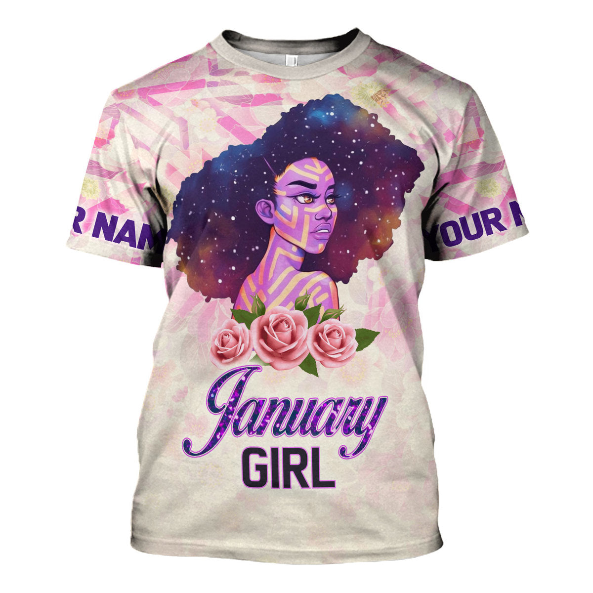 YMskins Personalized Tops January Girl All Over Printed