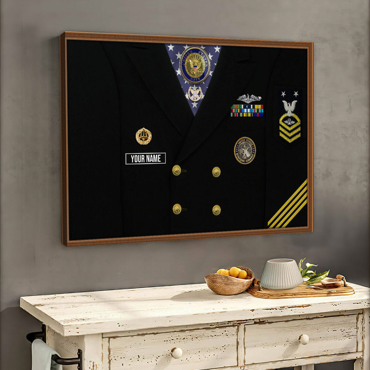 Personalized Name & Ranks U.S. Navy Enlisted Digital File/ Poster/ Canvas