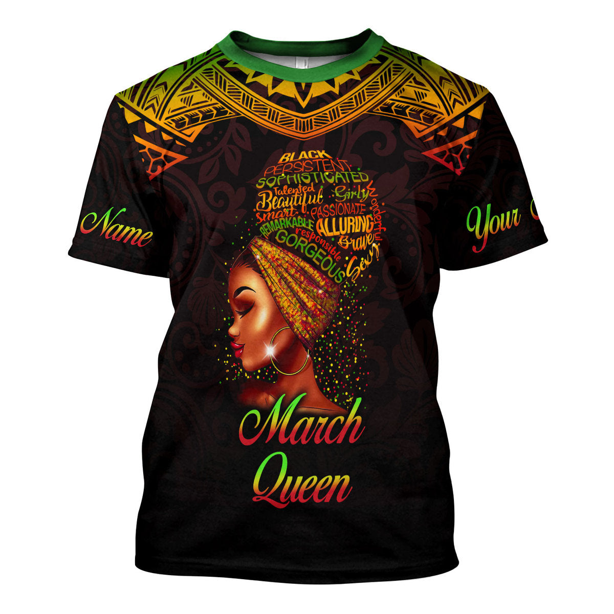 YMskins Personalized Tops March Queen All Over Printed