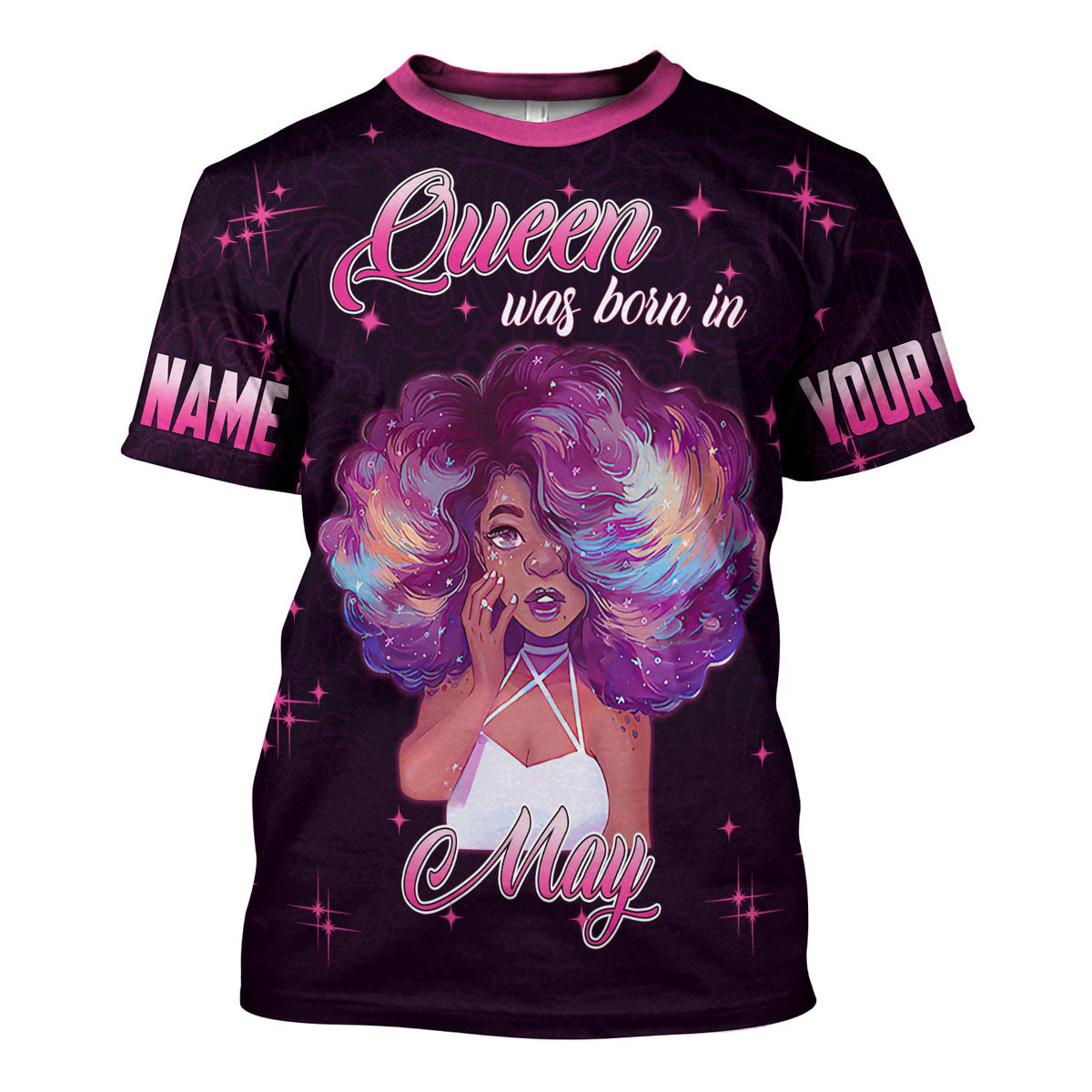 YMskins Personalized Tops May Girl She's Beautiful Bold All Over Printed
