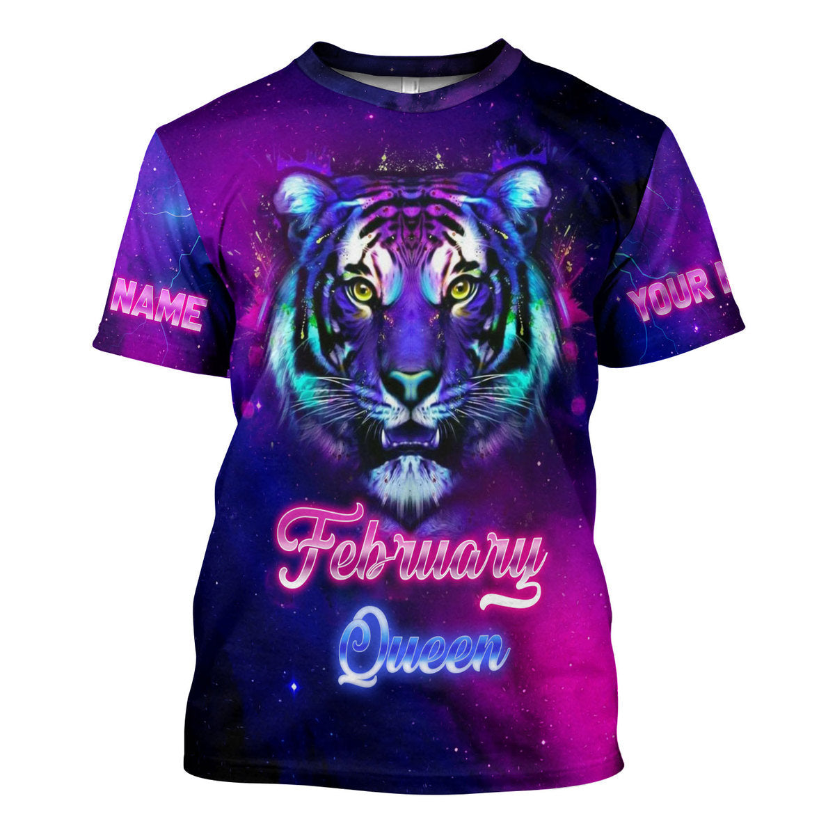 YMskins Personalized T-Shirt February Queen All Over Printed