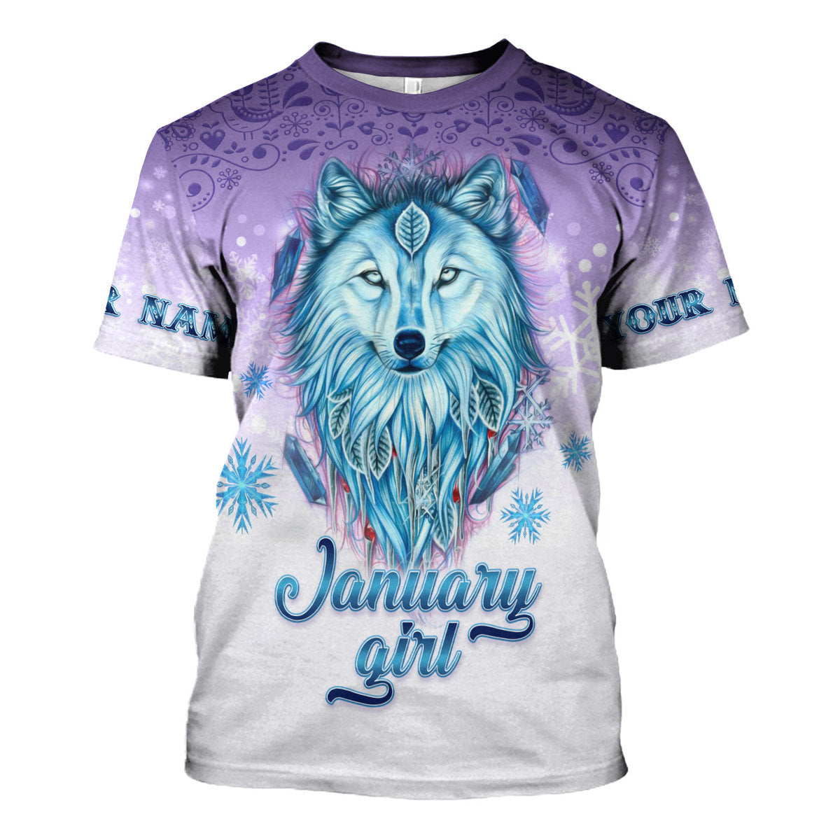 YMskins Personalized T-Shirt I'm A January Queen All Over Printed