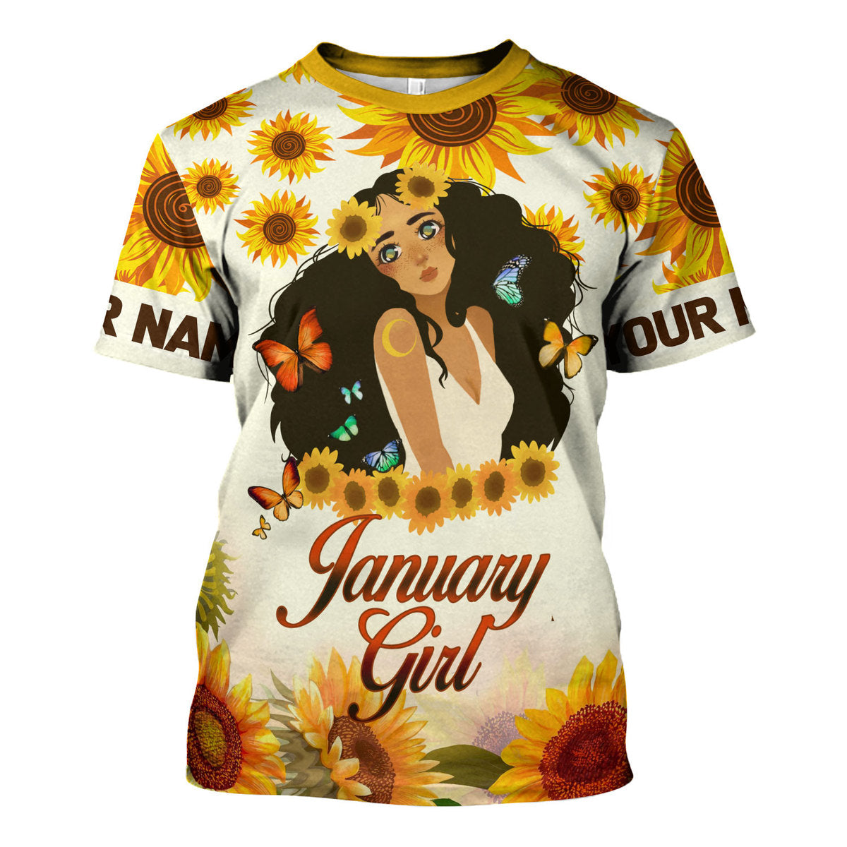 YMskins Personalized Tops January Girl All Over Printed