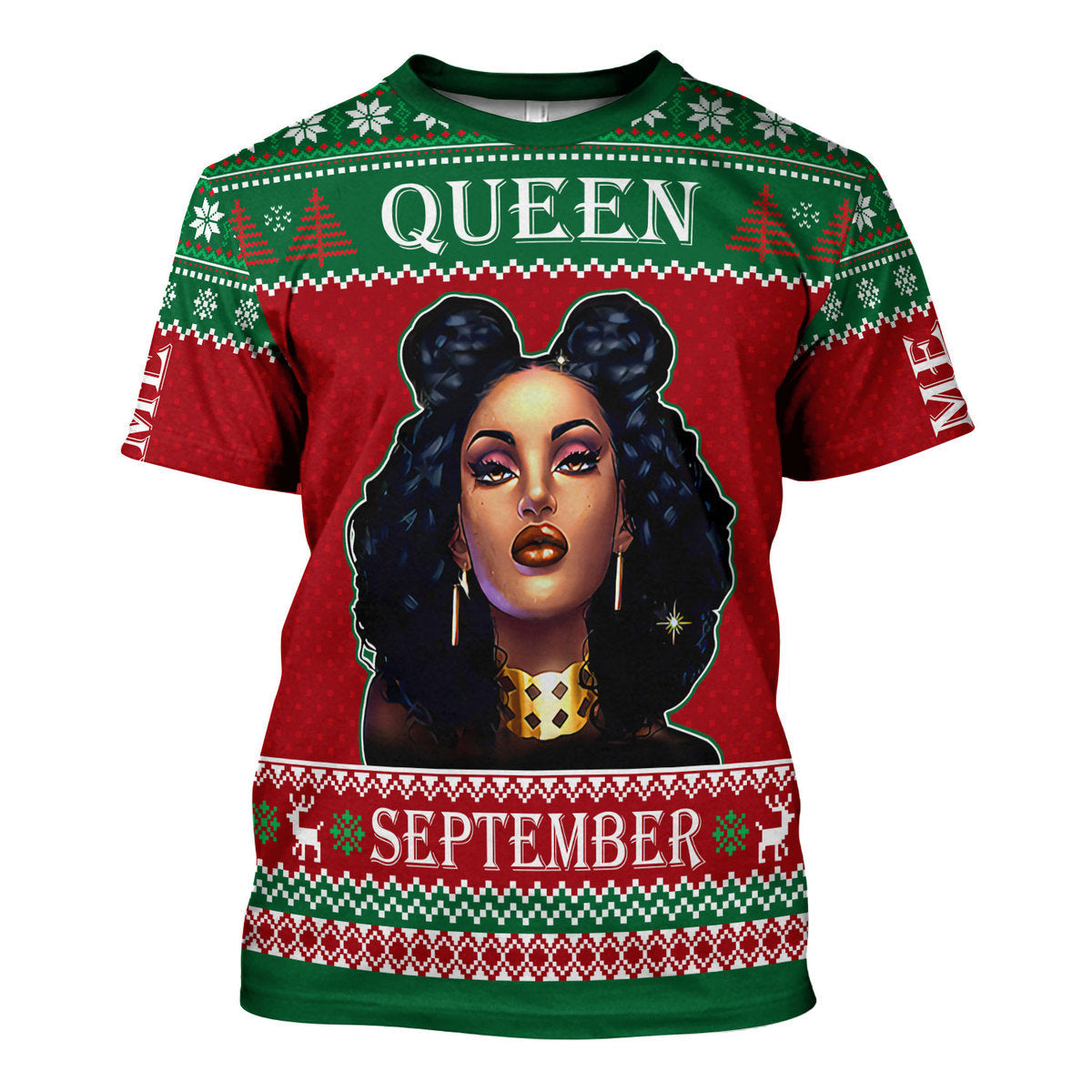 YMskins Personalized T-shirt September Girl All Over Printed