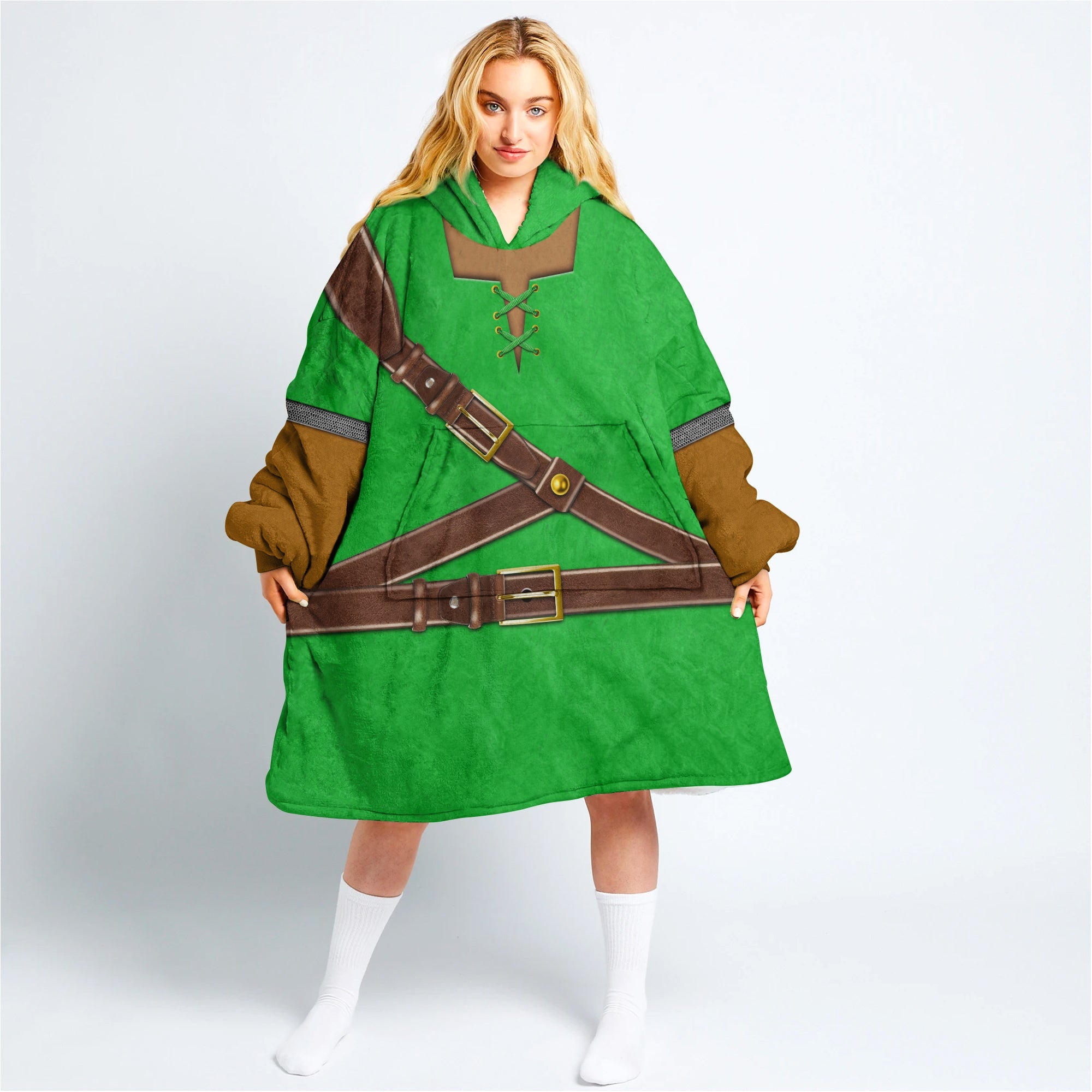 Link Iconic Over Size Hoodie Fleece One Size
