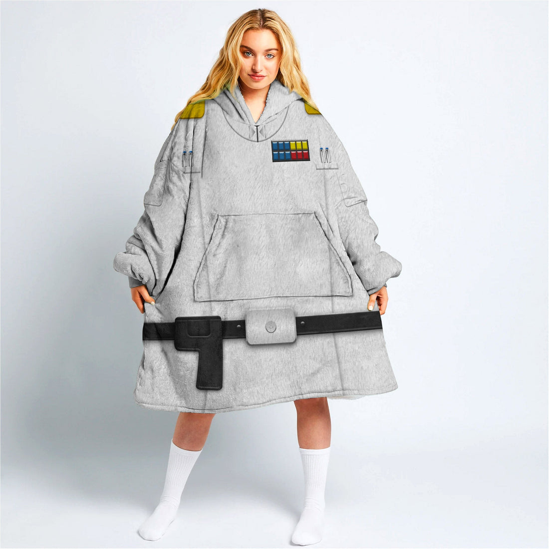 MakerHuman Grand Admiral Thrawn Cosplay & Costume Over Size Hoodie Fleece One Size