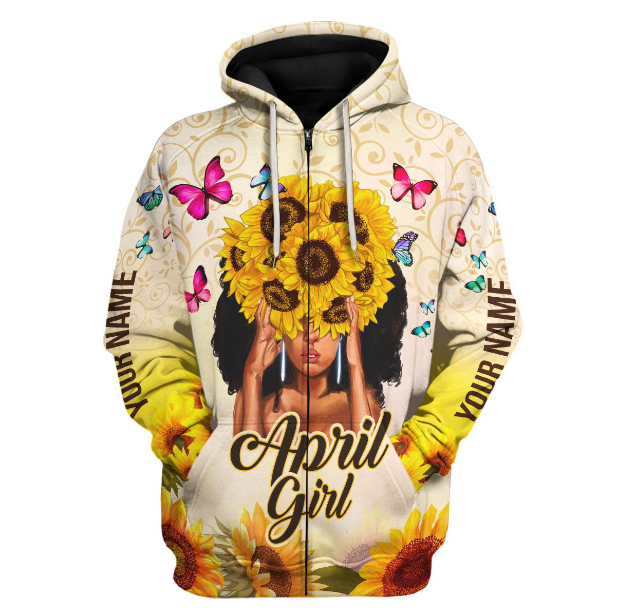 YMskins Personalized Tops April Girl All Over Printed