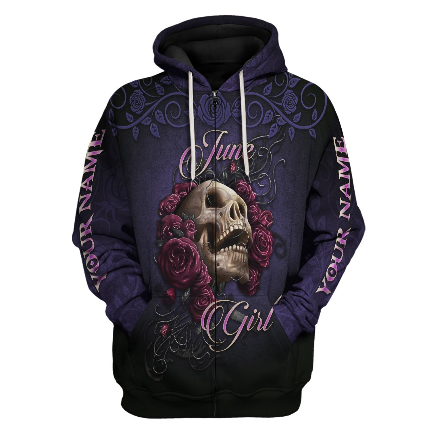 YMskins Personalized Tops I'm A June Girl All Over Printed