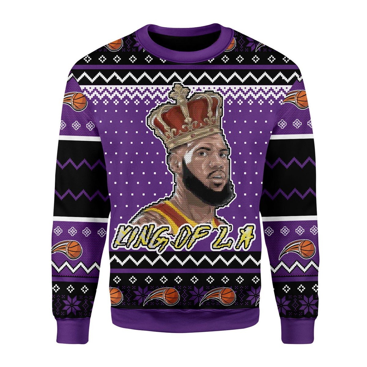 YMskins Christmas Sweater King Of LA 3D Apparel