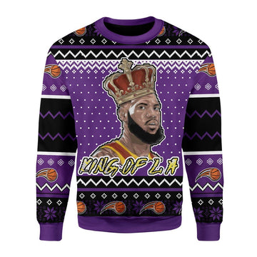 YMskins Christmas Sweater King Of LA 3D Apparel