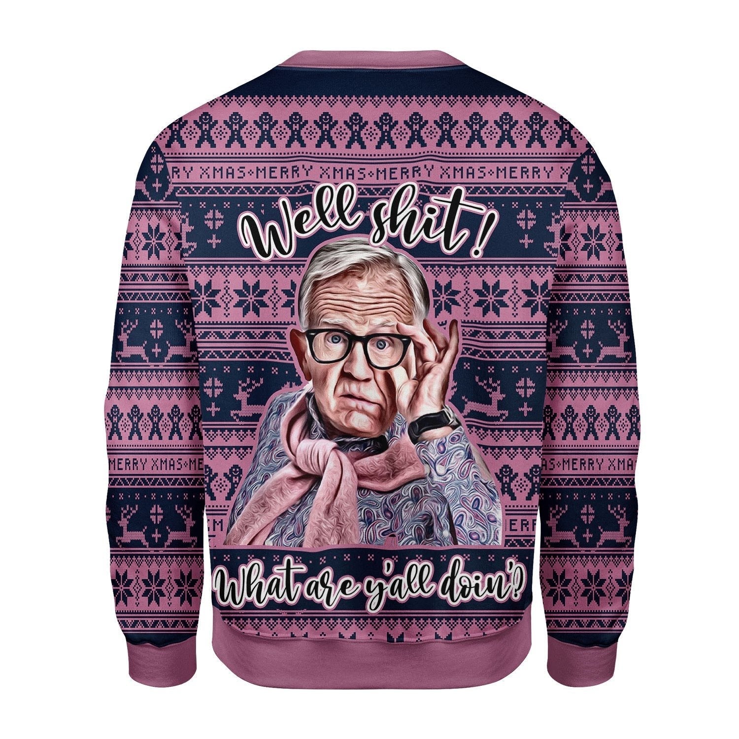 YMskins Christmas Sweater Well Shit 3D Apparel