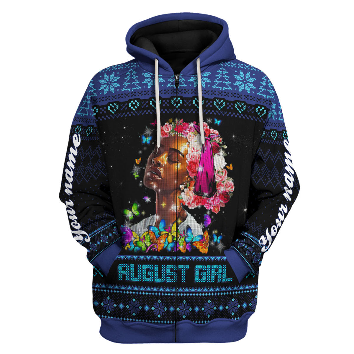 YMskins Personalized Tops August Girl I Am The Storm All Over Printed