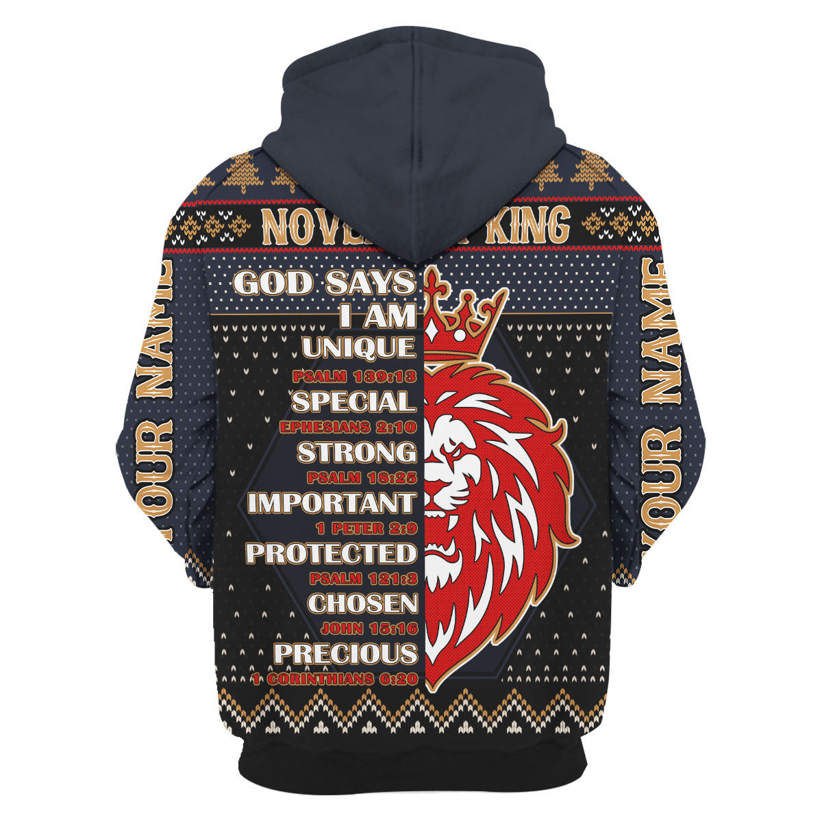 YMskins Personalized Hoodie November King All Over Printed