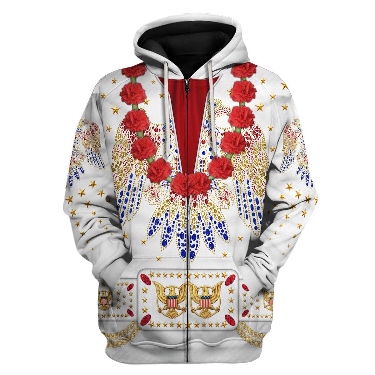 Gearhomie Elvis Aloha Costume from Hawaii Hoodie Sweatshirt T-Shirt Sweatpants - Gearhomie.com