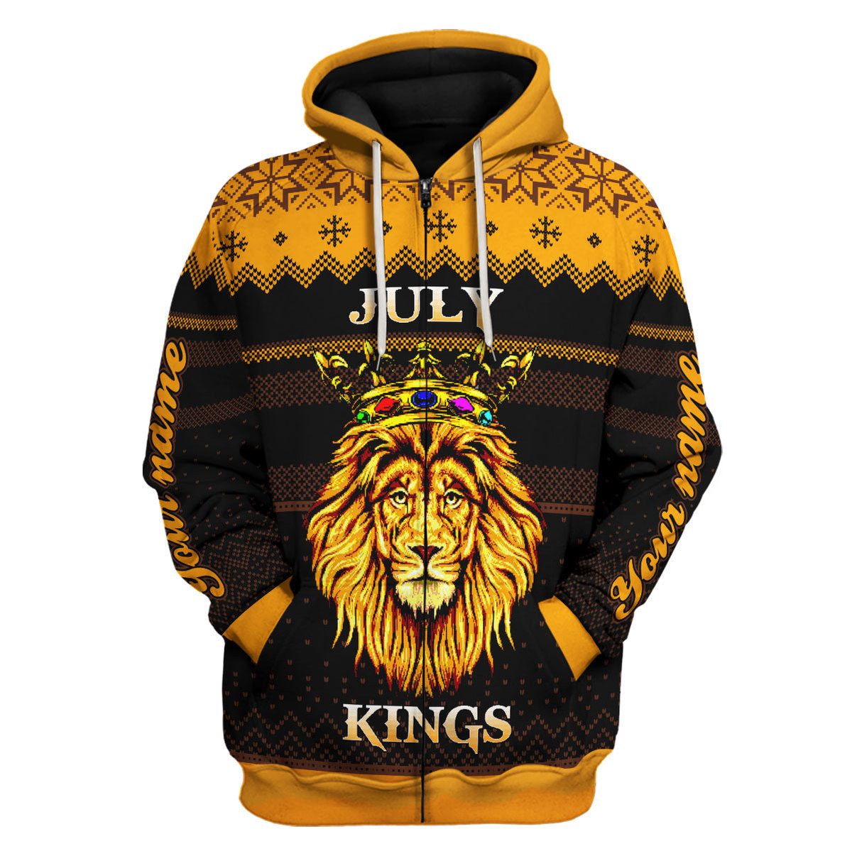 YMskins Personalized Hoodie July Guy All Over Printed