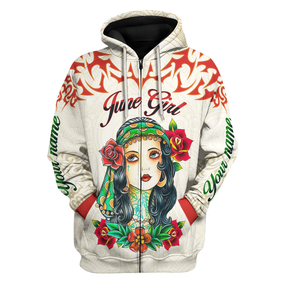YMskins Personalized Tops June Girl I Do What I Want All Over Printed