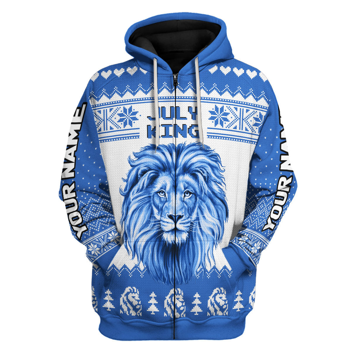 YMskins Personalized Hoodie July Guy All Over Printed