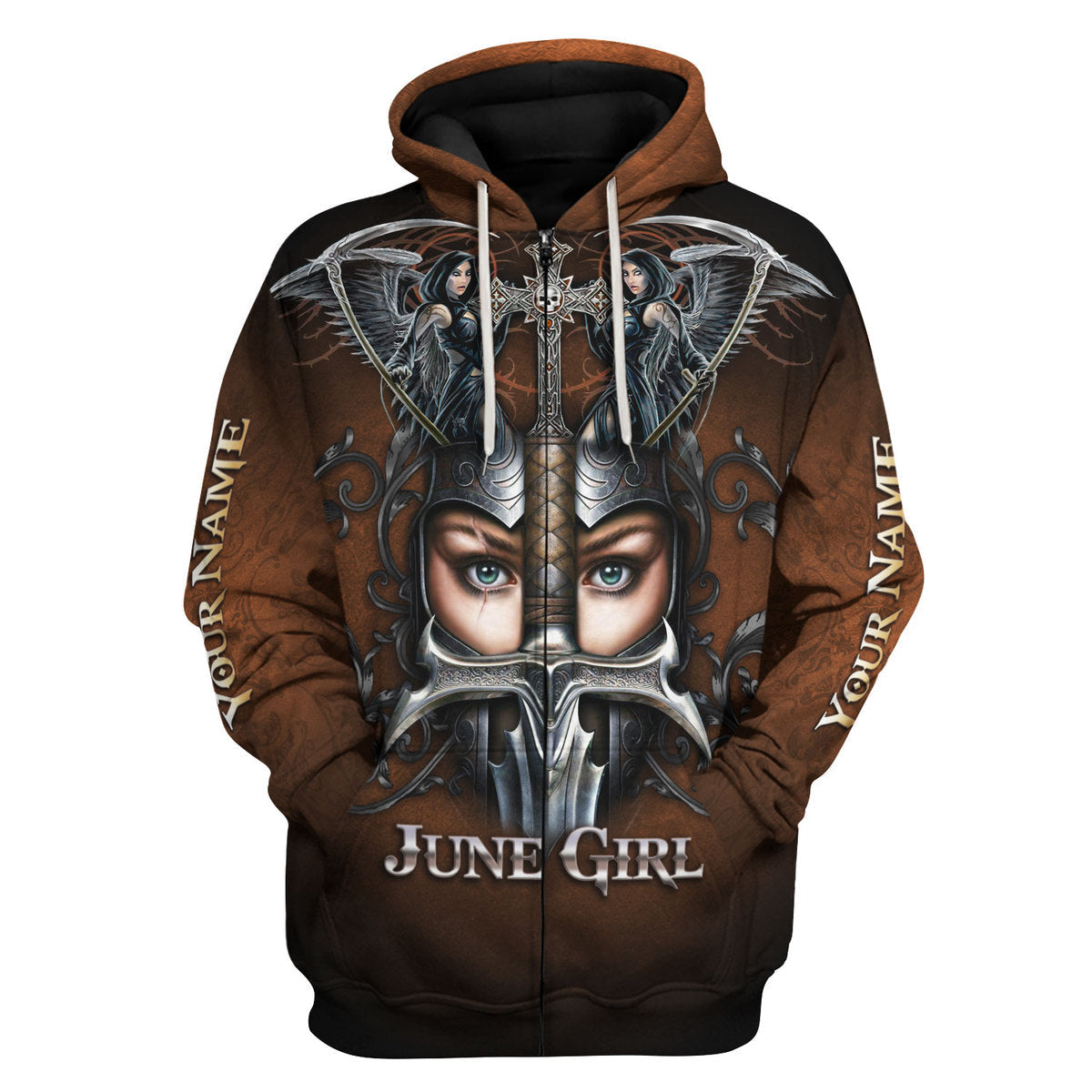 YMskins Personalized Hoodie June Girl All Over Printed