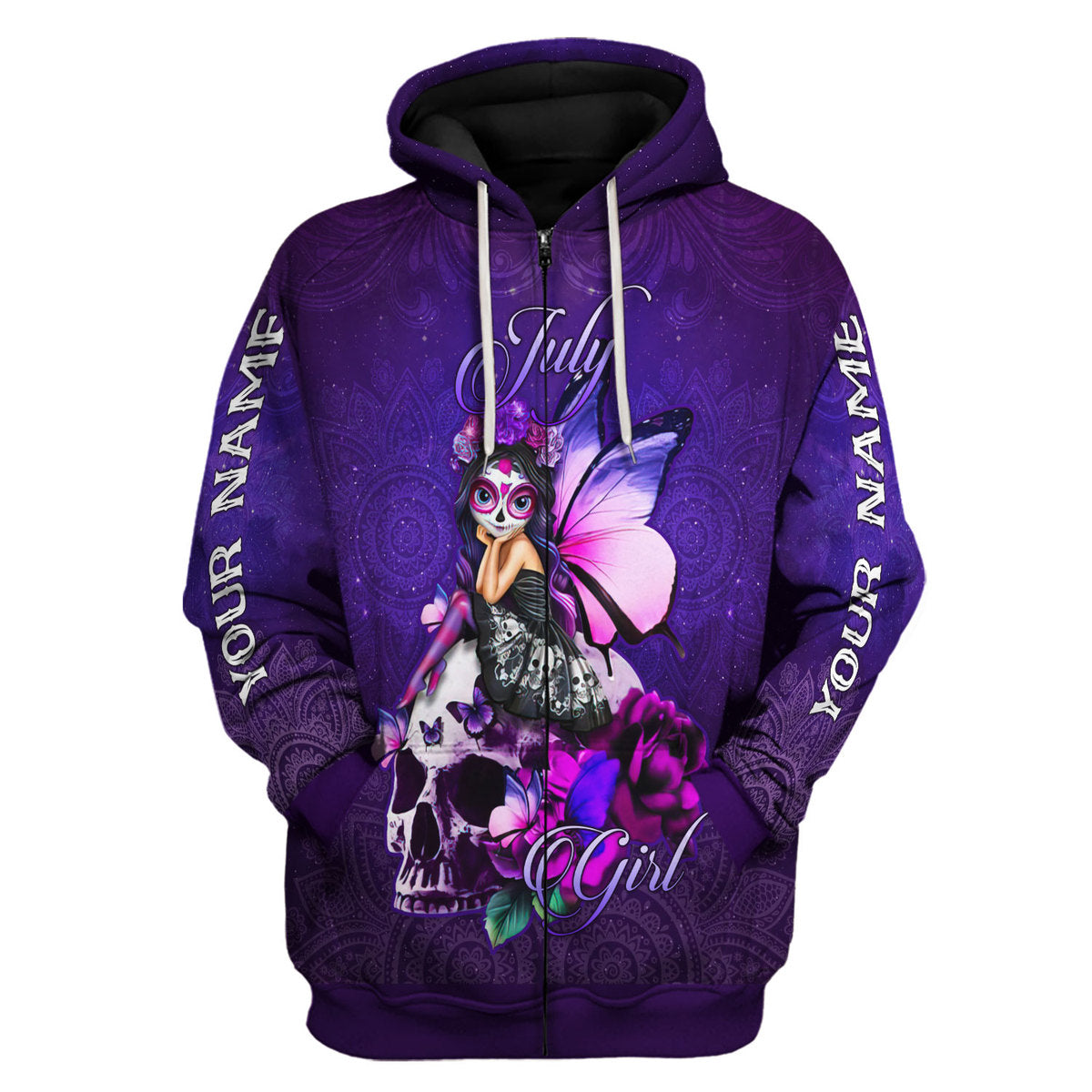 YMskins Personalized Tops July Girl All Over Printed