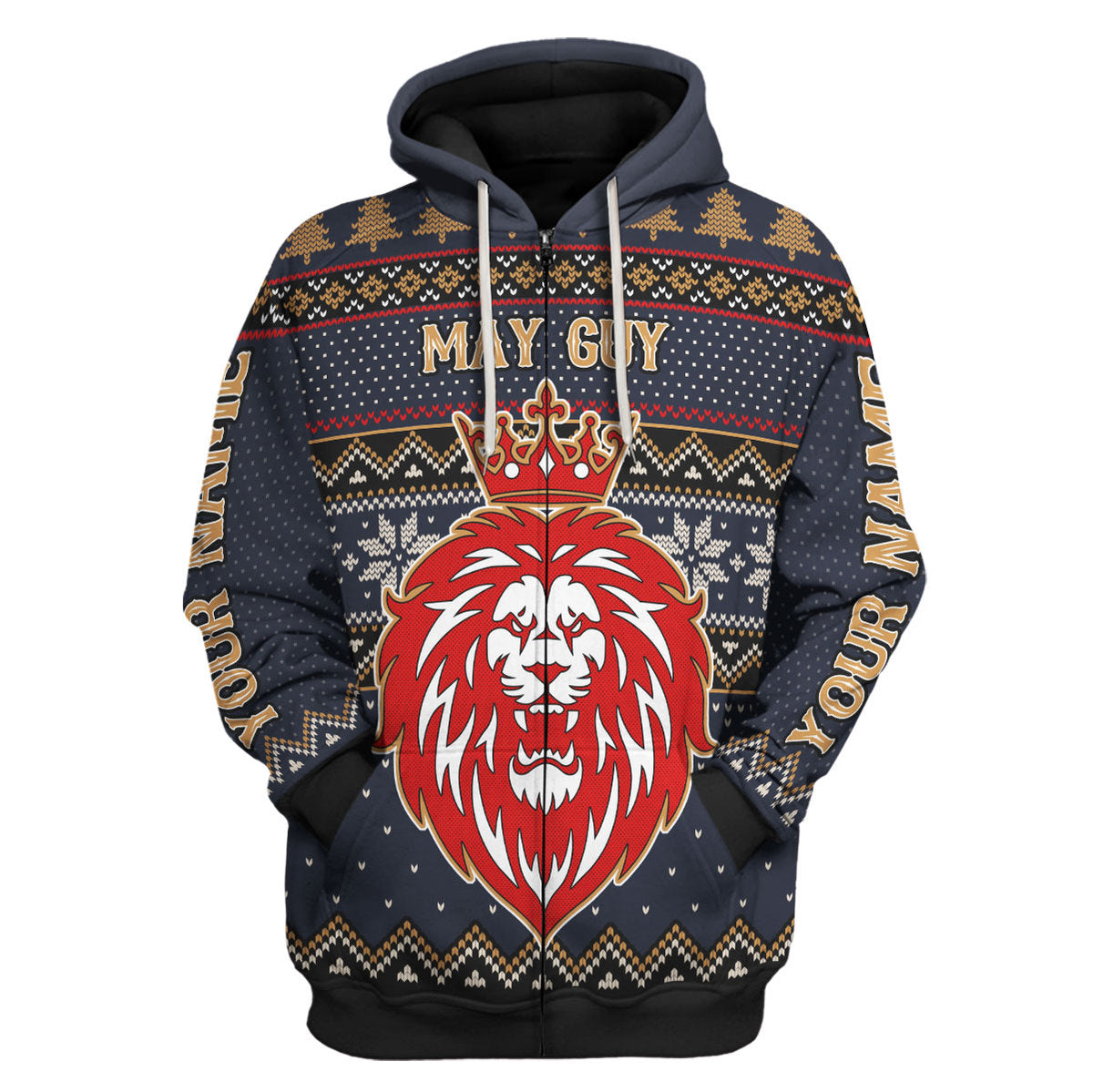 YMskins Personalized Zip Hoodie May Guy All Over Printed