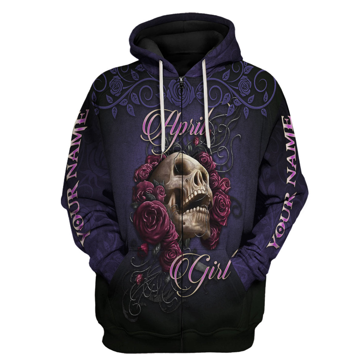 YMskins Personalized Tops I'm An April Girl All Over Printed