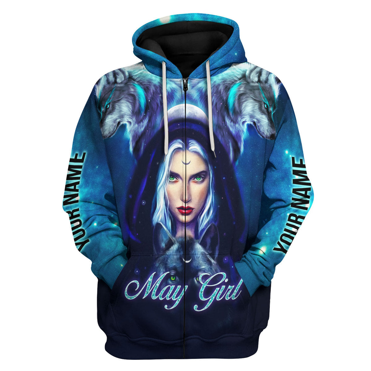 YMskins Personalized Tops May Girl I Don't Care All Over Printed