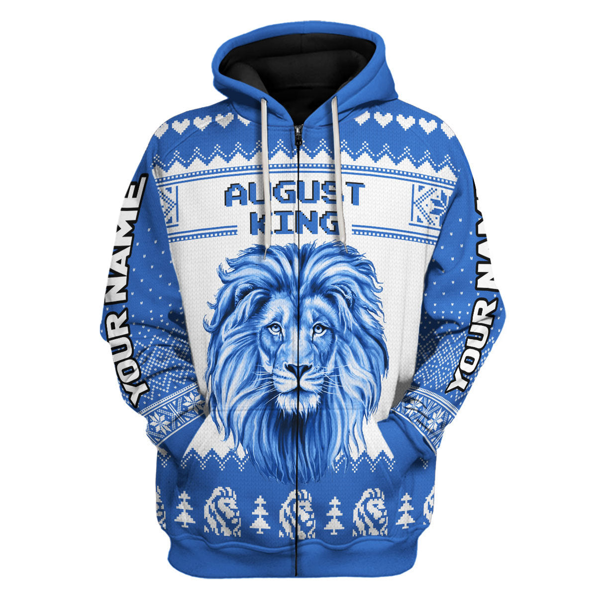 YMskins Personalized Hoodie August Guy All Over Printed