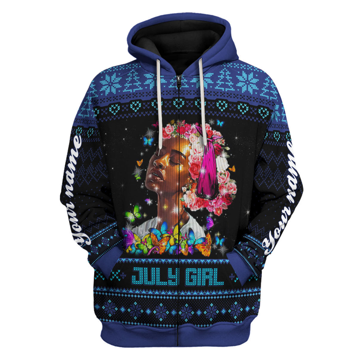YMskins Personalized Hoodie July Girl I Am The Storm All Over Printed