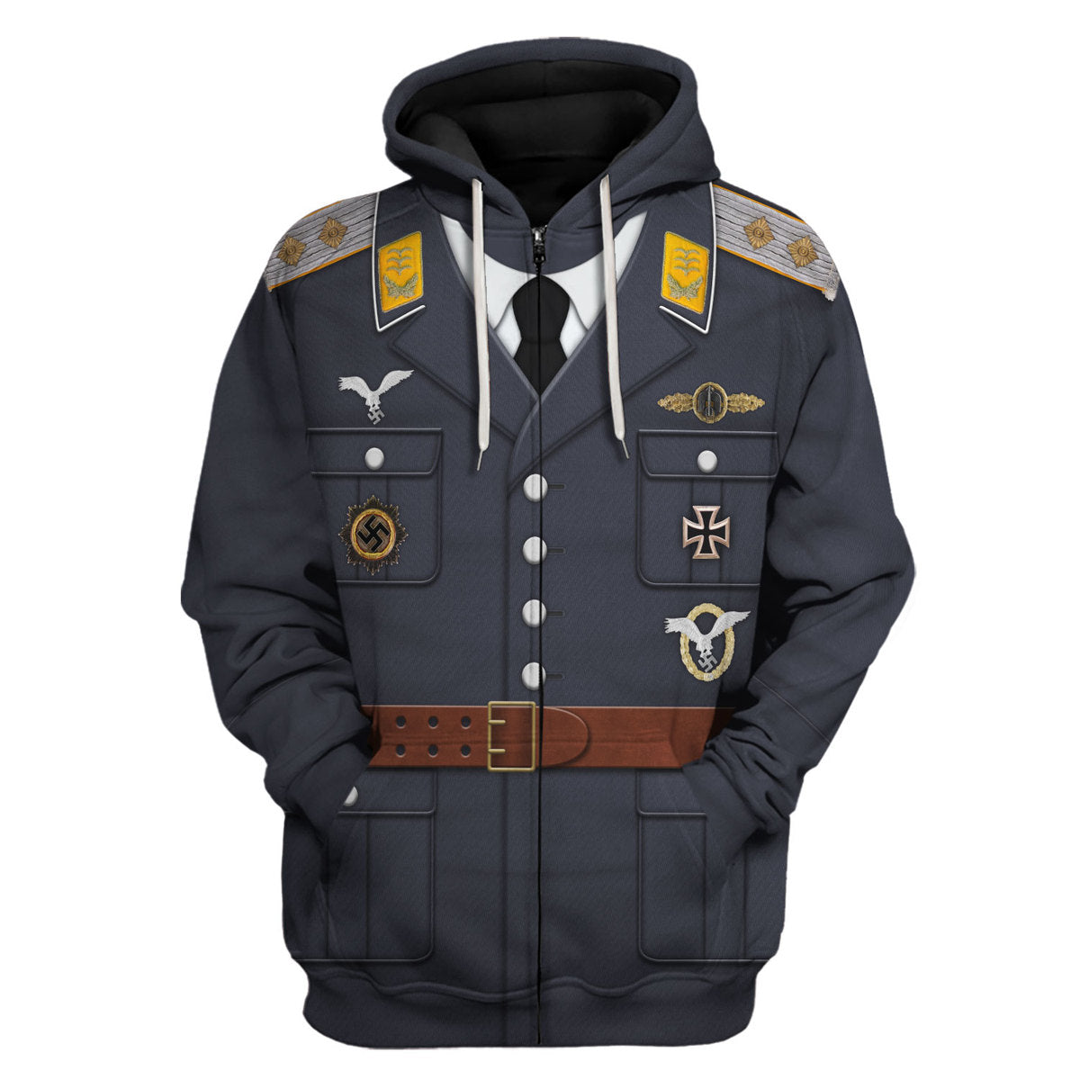 YMskins Service Uniform Of A German Air Force (Luftwaffe) Captain Costume Hoodie Sweatshirt T-Shirt Tracksuit