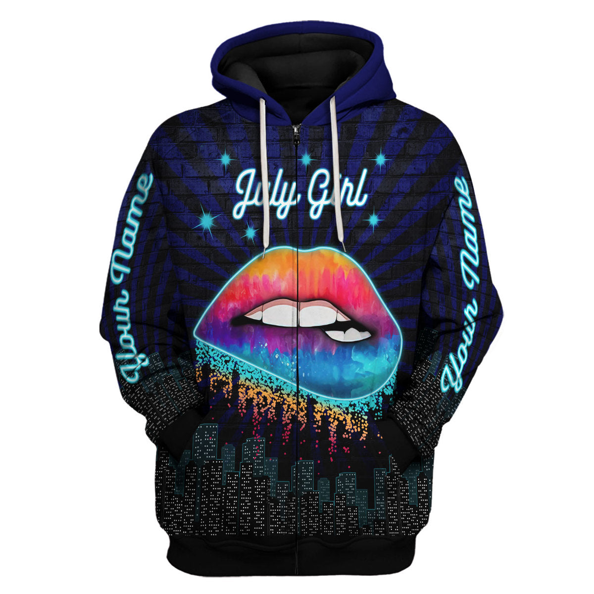 YMskins Personalized Tops July Girl All Over Printed