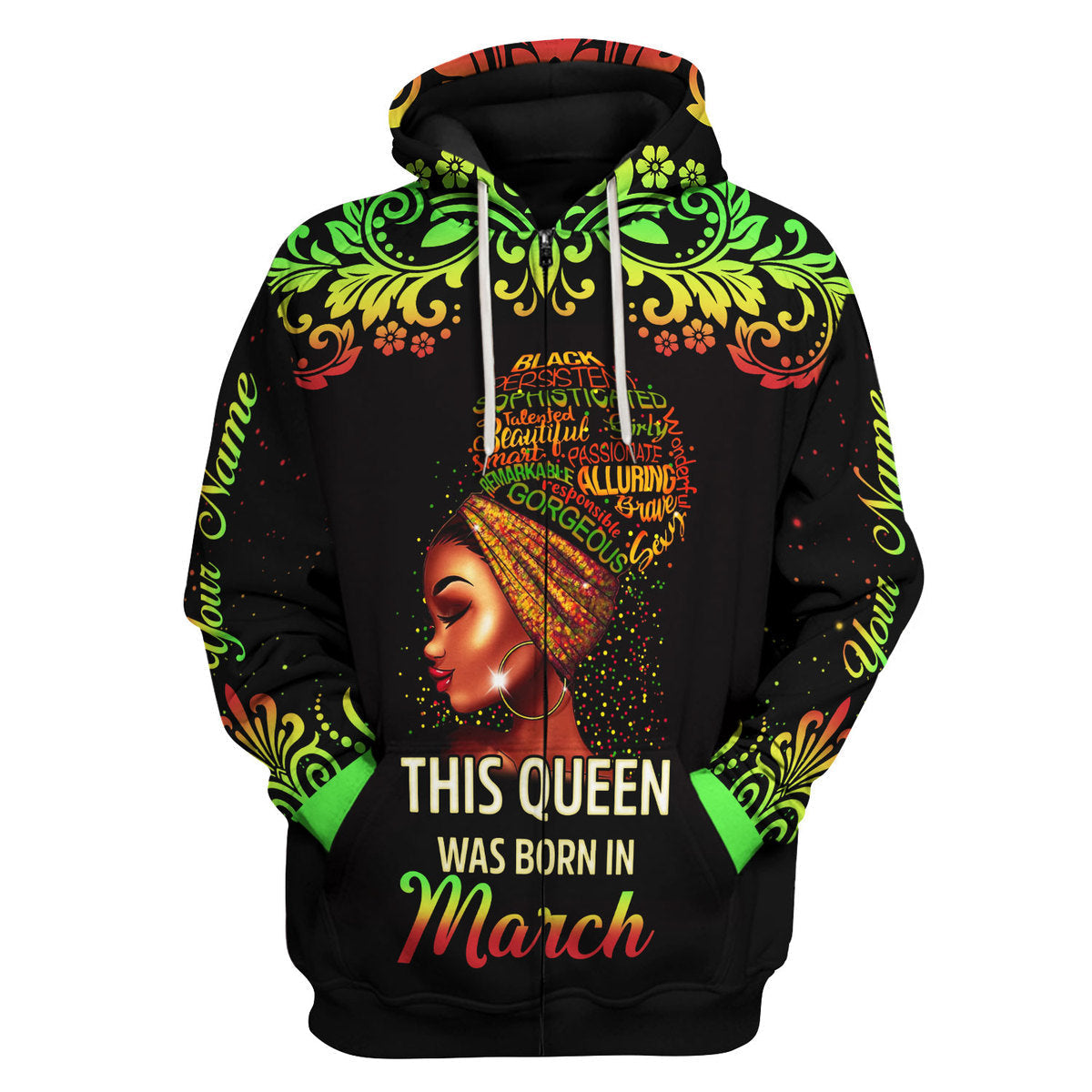 YMskins Personalized Tops March Girl I Am 100% Me All Over Printed