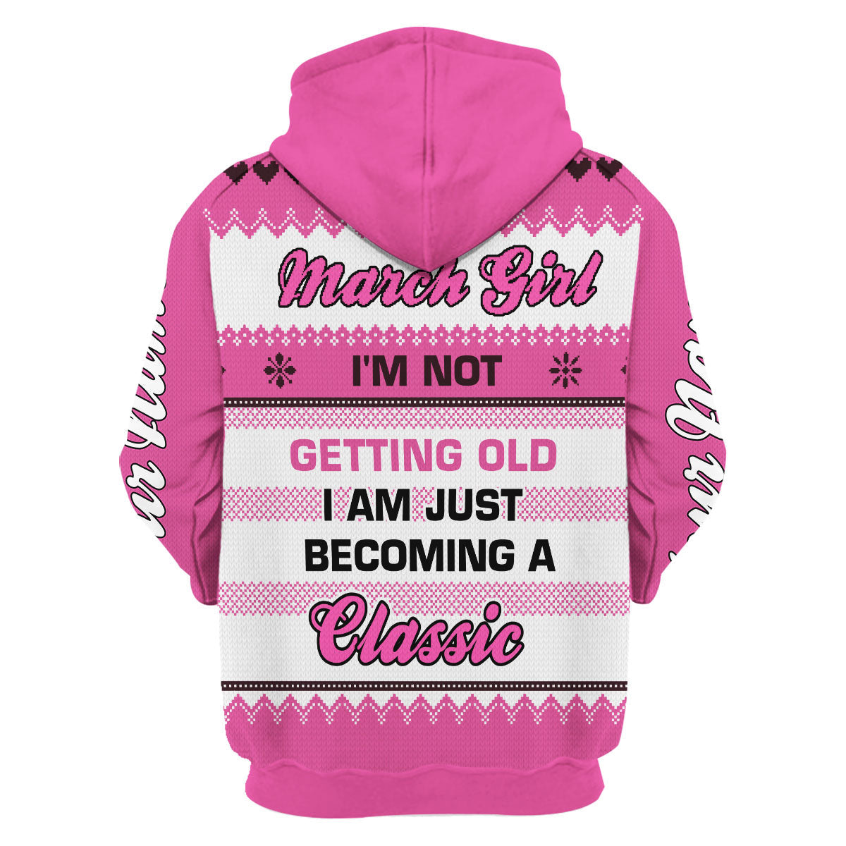 YMskins Personalized Zip Hoodie March Girl All Over Printed