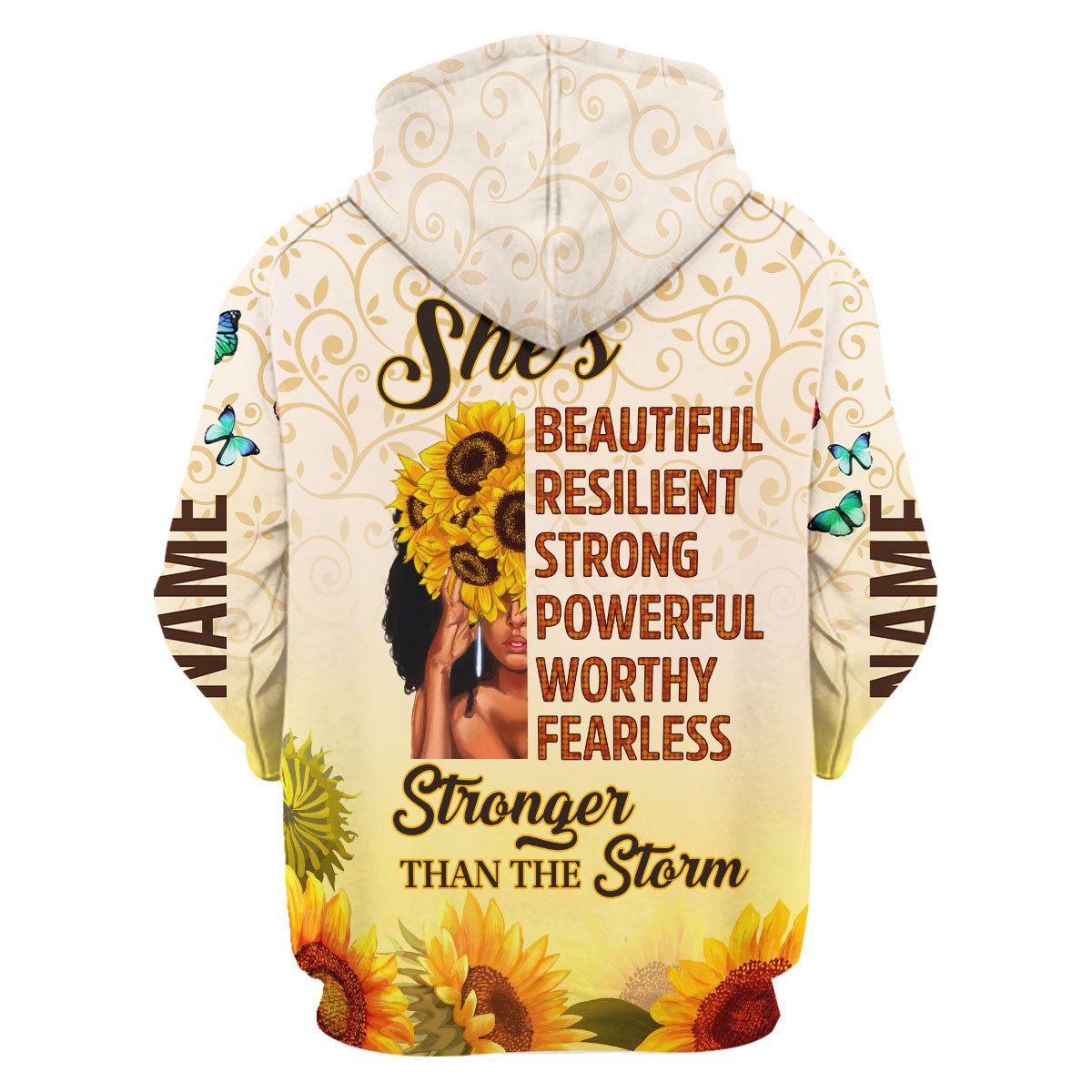 YMskins Personalized Hoodie April Girl All Over Printed