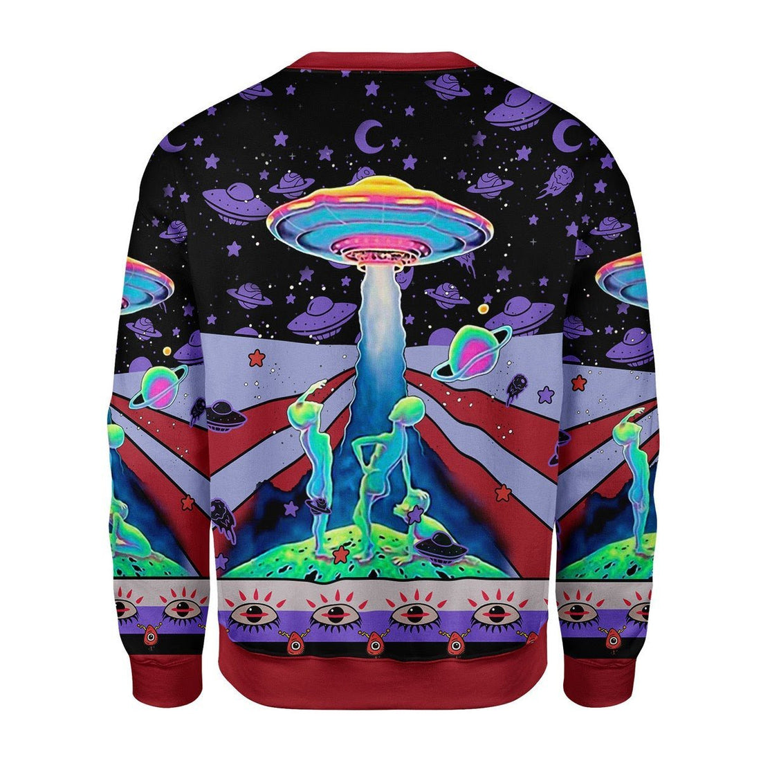 Gearhomies Christmas Unisex Sweater UFO 3D Apparel