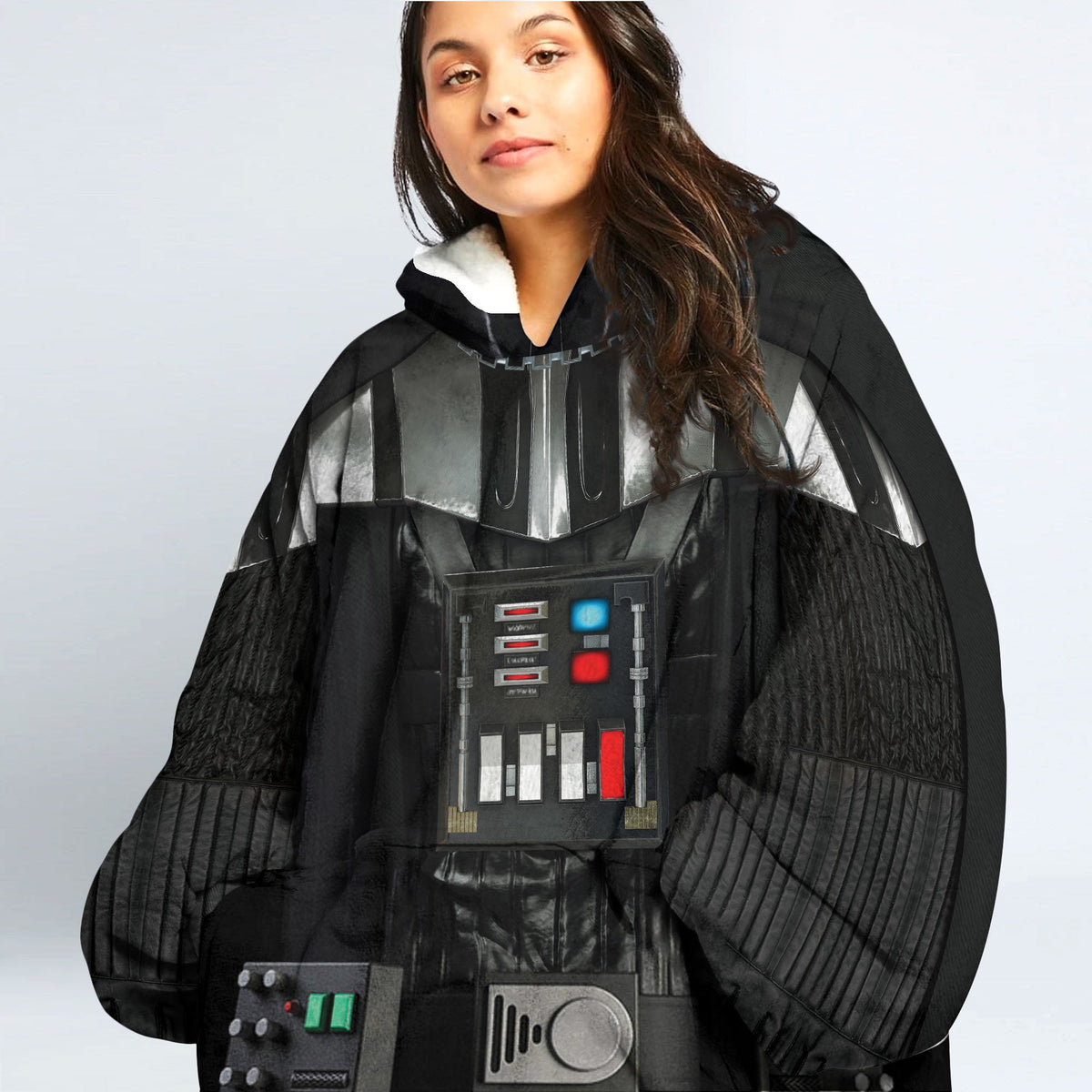 MakerHuman Darth Vader Cosplay & Costume Over Size Hoodie Fleece One Size